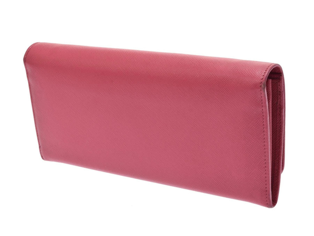 Prada Chain Saffiano Peonia Wallet Black